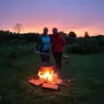 Camp nordic bigourdan avec les chines de traîneau dans les Pyrénées