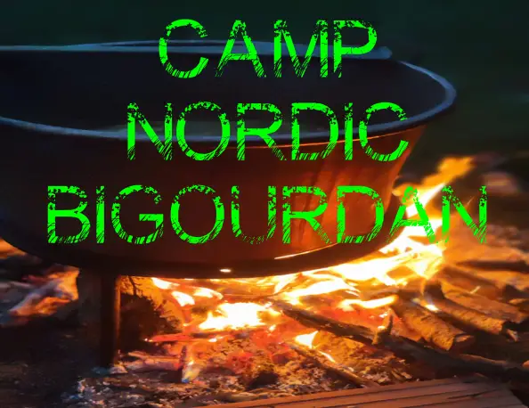 camp nordic bigourdan avec les chiens de traîneau dans les Pyrénées