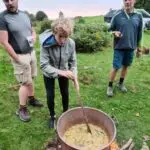 camp nordic bigourdan avec les chiens de traîneau dans les Pyrénées