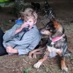 camp nordic bigourdan avec les chiens de traîneau dans les Pyrénées