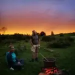 camp nordic bigourdan avec les chiens de traîneau dans les Pyrénées